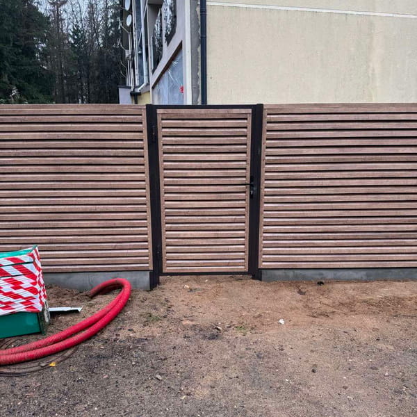 Фото забор жалюзи