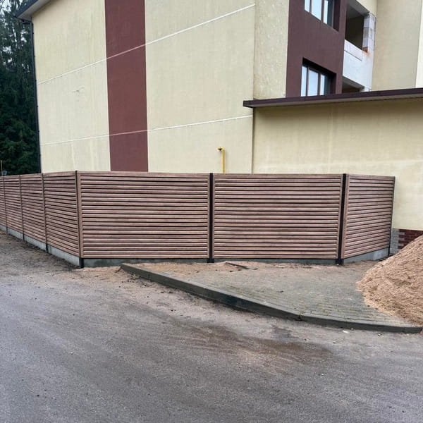 Фото забор жалюзи