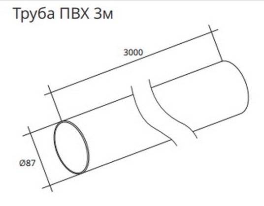 Желоб Grand Line Классика 120|90 ПВХ 3м
